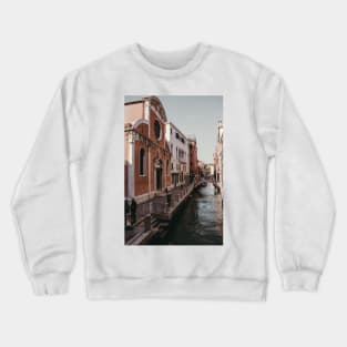 Buildings in Venice Canal and Architecture Photography Crewneck Sweatshirt